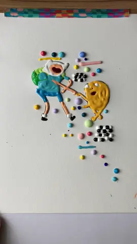 #finnandjake #adventurerime #abstarctart #dotart #painting #satisfyng #arts #cartoons 
