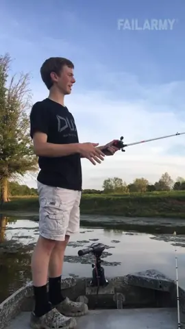 that scares the fishes 🤫🎣🛶 #FailArmy #NationalFishingandBoatingWeek #fishingfails #bloopers