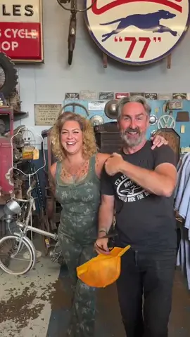 @Antique Archaeology TODAY! Filming all new episodes of @American Pickers with Dani. Wearing my old man costume!! #leclaireiowa #iowa #americanpickers #pickers @HISTORY 