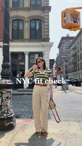An NYC fit check 🫶🏻 wearing this old money inspired outfit on repeat lately Fit is 🔗 in my l t k #summeroutfitinspo #oldmoneyaesthetic #oldmoneyoutfits #quietluxurystyle #oldmoneystyle #summeroutfitideas 