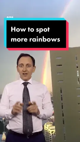 Winter = rainbow primetime 🌈 #Rainbow #ABCWeather #WinterWeather 