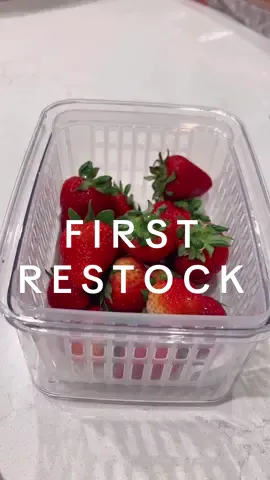 first restock in the new place (i finally have enough space for these cute little containers🤩) although, getting everything to fit so perfectly is harder than i thought! 😅 #restocking #restockwithme #kitchenrestock #CleanTok #cleaningmotivation #organization #organizedhome 