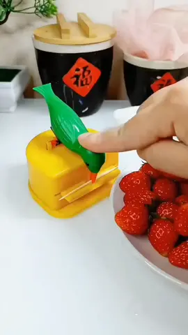 Cute Unique Animal Bird Automatic Toothpick Dispenser Plastic Storage Container Living Room Kitchen#A box for toothpicks#Bird toothpick box#Creative toothpick box#Toothpick box with a bird