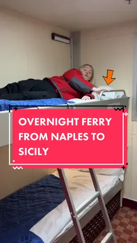 Travelling from Naples to Sicily by ferry in Europe 👀 #naplesitaly #sicilyitaly #ferrytravel #overnightferry #ferrycrossing 
