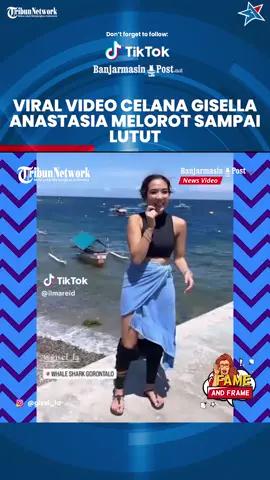 Viral Video Celana Gisella Anastasia Melorot Sampai Lutut Kala Wawancana Usai Menyelam #gisellaanastasia