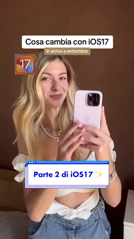 Risposta a @Claudia Pilolli   Cosa cambia con #ios17 ✨ #namedrop #iphoneupdates #techtok #technews #iphonetricks 