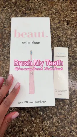Yall run and get you one! Its the bomb and I love the different settings! Link in my bio! Code: TatiDwight #teeth #beautbeautyco #pinktoothbrush #teethwhitening #teethwhiteninghack #tiktokmademebuyit #fyp #fypシ #momsoftiktok #trending #beautbeauty 
