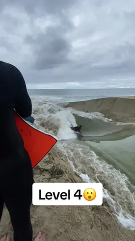 Replying to @mia wait till level 5 im serious 😳 @Chad Stickney  #riverwave #waves #beach #skimtok #fyp #viral 