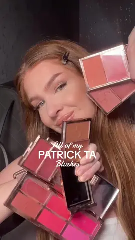 My @Patrick Ta Beauty obsession is real😍  I’m only missing she’s that girl 🥲  Hope this helps you to choose your fav shade✨✨✨ #patricktabeauty #patrickta #patricktablush 