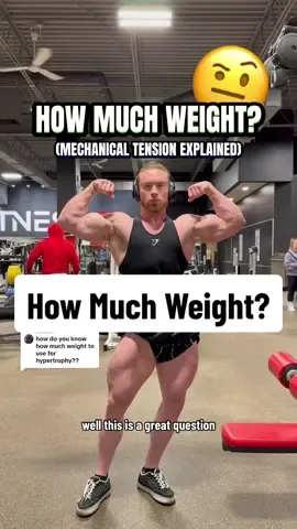 Replying to @mythotstbh1   How much weight should you use? 🤔 #bodybuilding #fy #motivation #gym