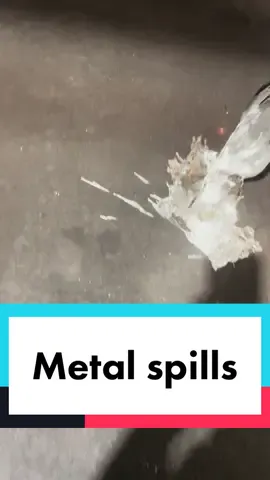 Tin/zinc splat!  #metalspill #moltenmetal #foryou