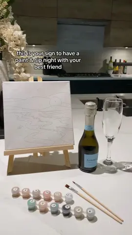 making memories with your best friend >>> #paintbynumber #paintbynumbers #girlsnight #paintnight 