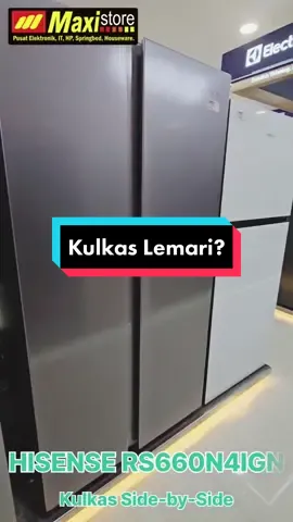 Hai sobat Maxi! Yuk intip koleksi kulkas terbaru di MAXI STORE, dengan kualitas terbaik dan garansi hingga 12 tahun loh! Ya, merk HISENSE dikenal sebagai merk elektronik ternama dengan harga yang sangat affordable 👌👌 Kunjungi MAXI STORE terdekat kamu sekarang juga yah! #Maxi #MaxiStore #Makassar #Hisense #Kulkas #KulkasSidebySide #Kulkas2Pintu #KulkasJumbo #elektronik #elektronikmurah #tokoelektronik #elektronikmakassar #promomakassar #HisenseIndonesia #Lemaries #Refrigerator #Fridge 