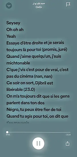 Dadju - J’ai dit non 🎶🎧 #pourtoi #foryou #fypシ #viral   
