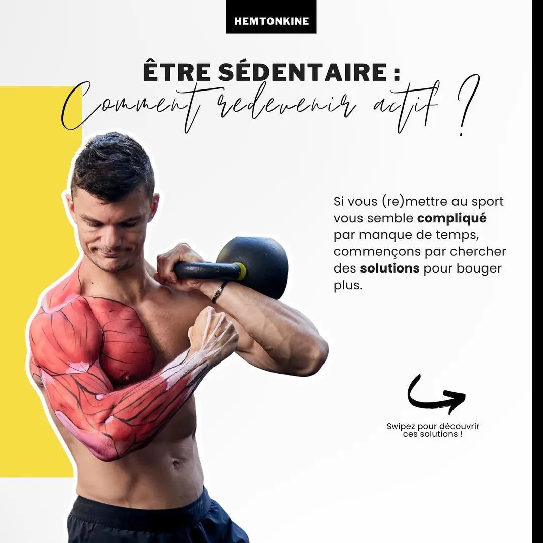 La sédentarité est un fléau de santé public.  Mais comment bouger plus facilement ? 💡  Voici quelques astuces🤩 que vous allez pouvoir mettre en place facilement pour vous aider ❤️ Et vous : vous faites quoi pour lutter contre la sédentarité ? #sedentarite #bougerplus #mobilite #maldedos 