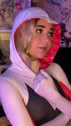 gonna cosplay gwen again this weekend and do a photoshoot so be ready!! 🫢💗🕸️ #spidergwencosplay #spiderman #spidermanacrossthespiderverse #spiderverse2 #milesmorales #gwenstacy 