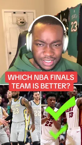 Which NBA finals team is better? #NBA #basketball #sports #foryou #nbafinals #lebron #miamiheat #lakers #giannis 
