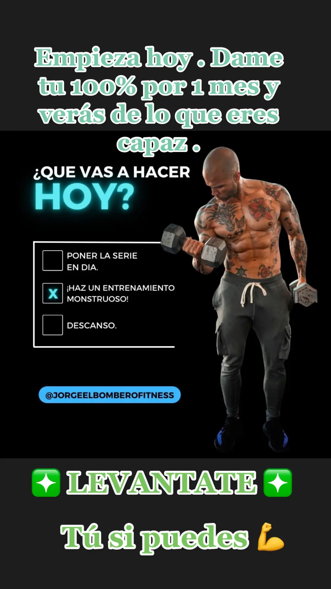 #motivacion #levantate #entrenamiento #gym 