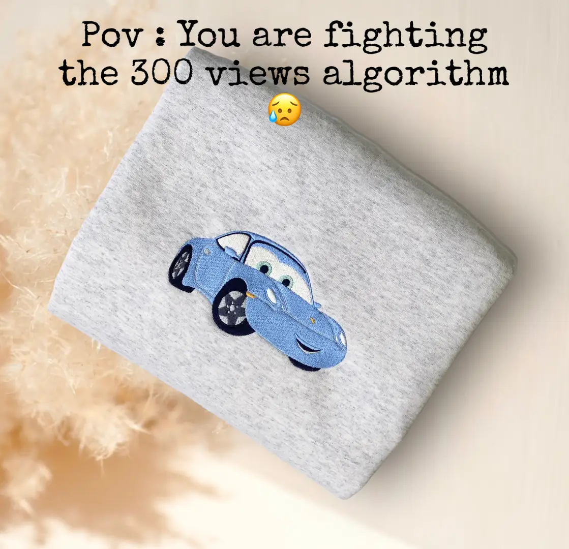 #cars #carspixardisney #lightmcqueen #sallycars #embroideredsweatshirt #fightingthealgorithms 