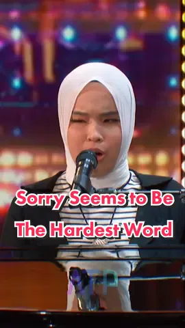 Putri Ariani - Sorry Seems to Be The Hardest Word (Elton John) #atpmusic #fyp #americasgottalent #putriariani #TikTokPromote #indonesianidol 