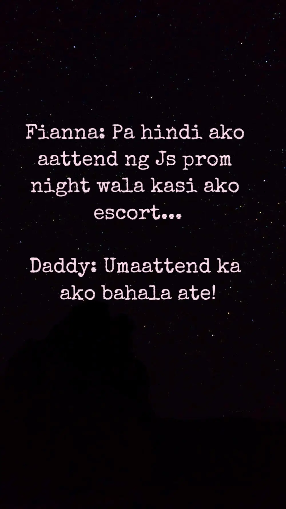 No escort No problem ate!! dito ang Daddy.. #jsprom2023 