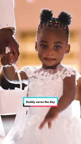 This lil flower girl was too scared to come down the aisle, so daddy comes all the way down the aisle to help his princess. #fyp #weddingtiktok #prouddad #daddydaughter #dadmoment #flowergirl #flowergirldress #flowergirls #weddingmoments #wedding #weddingday #weddingvideo #weddingvideography #destinationweddingdestinationweddingvideographer #atlwedding #atlantawedding #southernexchangeatl