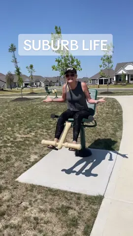Showing shenanigans 🤪 #suburblife #neighborhoodfinds #exerciseequipment #workout #indianarealestate #indianalife 