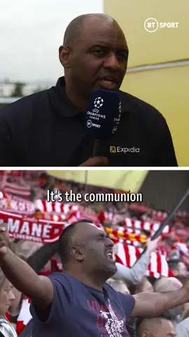Anfield > anywhere when we asked Patrick Vieira about best atmosphere he played in ❤️🔥 #championsleague #uclfinal #liverpool #acmilan #inter