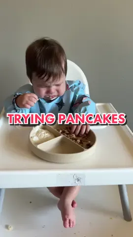 I guess it wasnt what Jansen wanted for breakfast! 🤣🤍 #motherhood #momlife #MomsofTikTok #momtok #momcontent #twinmom #momofmultiples #firstimemom #family #Lifestyle #babytok #babiesoftiktok #twins #momcontentcreator #babyledweaningideas 