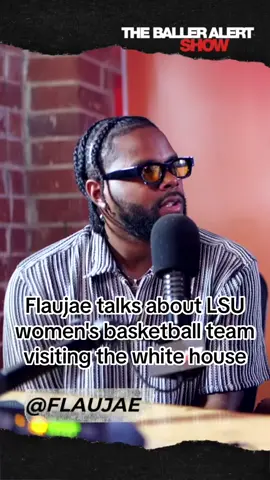 Flaujae talks about LSU women's basketball team visiting the white house #flaujae #balleralert #lsu 