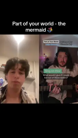#duet with @Joshuapierce  Man i love this song. #partofyourworld #fyp #thelittlemermaid #alanmenkenhmu 