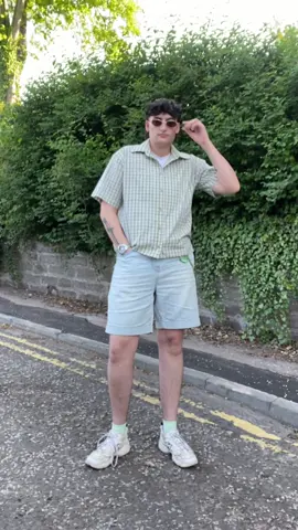 Green carabiner to match xx #lesbian #butch #transmasc #theythem #OOTD #outfittok #fitcheck 