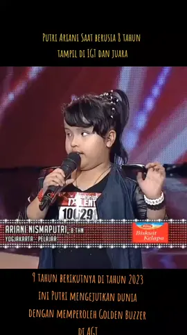 Putri Ariani Penyanyi Indonesia yang menyandang tuna netra memperoleh Golden buzzer di America's Got Talent dari Simon Cowell dan membuat dunia memuji kemampuannya bernyanyi dan mencipta lagu yang luar biasa. Sukses selalu Putri. #putriarianiamericangotalents #putriarianigoldenbuzzeragt2023 #americasgottalent #agtok #indonesiagottalent 