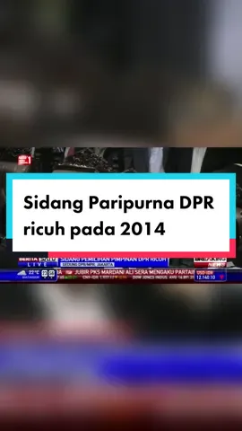 Sidang Paripurna DPR ricuh saat penentuan calon pimpinan DPR pada 2014. Ceu Popong sebagai anggota DPR paling tua memimpin rapat. #ceupopong