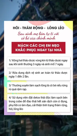 Cách khắc phục cô bé cho các mẹ sau sinh #xuhuong #eva #chuyenchiem #tamsuthamkin #tiktok #sinhlynamnu #sinhcon #benhphukhoa 