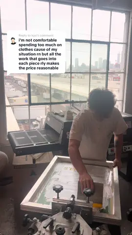Replying to @kyu   thank you for this. we will never stop putting our all into every single piece. each order is always fulfilled in house with delicate care by our small team. #screenprinting #designer #streetwear #clothingbrand 