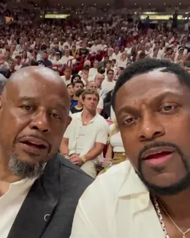 #christucker and #forestwhitaker at the heat-Nuggets game … 👀