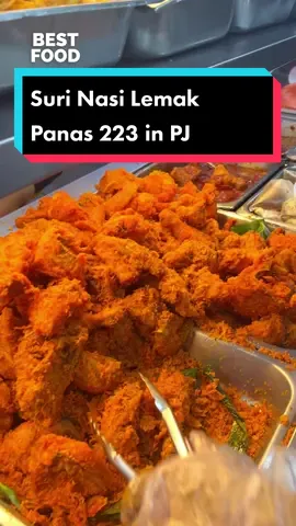 📍Suri Nasi Lemak Panas 223, Medan Selera Jaya, 223, Jalan 51a/223, Seksyen 51a, 46100 Petaling Jaya, Selangor
 🕒Sat-Thurs: 7am-1am, Friday: 7am-12am #MakanLokal #MYFoodie #malaysiafood #tiktokmalaysia 