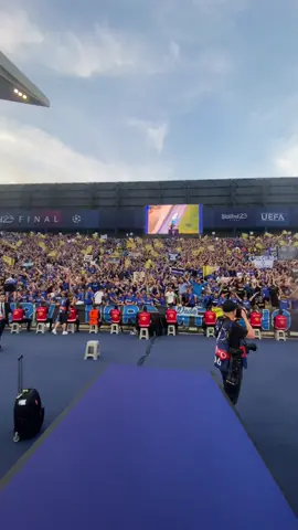 This is the Inter end with 90 minutes to go until KO 🤯 #UCLfinal #ChampionsLeague #UCL #Inter #BTSport #Inter 