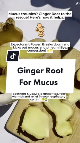 Benefits of Ginger Root for Mucus & Phlegm Relief. #mucus #phlegm #gingerroot #congestion #detox #cleanse #natrualremedies #supplementsthatwork 
