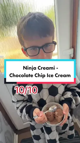 We started easy for our first Ninja Creami and went for chocolate chip ice cream. I used a chocolate milkshake and some chocolate Angel Delight, mixed these and froze for the instructed 24 hours.  After the first mix, I added some additional chocolate milkshake to loosen and re-spun and it came out perfect. At this point, I added the chocolate chips and put it back in the Creami for a mix-up.  The Creami was so easy to use and tasted amazing, my youngest gave it a 10/10 and I can’t wait to make more! Summer is going to be tasty 😋   #ninjakitchenuk #ninjacreami #homemadeicecream #ninjakitchen #icecreammaker #chocolatechipicecream #ninjacreamirecipe #kidstreat #creamirecipe 