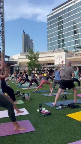 Free Yoga at The Battery is back! @batteryatl  Me and my bestfriend @louurdesxl starting going last year & we loved it💓 This summer you can expect Wellness Series sponsored by Kaiser Permanente (@kpthrive) . This series are free yoga classes every Monday from  6:30 pm-7:30 pm at The Battery located in Smyrna, Ga.  Click the link in my bio to sign up through Eventbrite or Sign up directly through Eventbrite app. Prioritize your health this summer!  Like & Share this event with friends, partners, family or co-workers! 💖 Parking is free for 3 hours  See you every Monday 😉 , if you go let’s meet up or tag me in any of your post for me to reshare 💓 #thebatteryatlanta #wellnesscontent #healthylifestylejourney  #atlevents #freeevents #thingstodoatl #thingstodoinatlanta #freethingstodo #eileengisellee #eileengiselle #lifestylecontent #lifestylebalance  #meetingnewpeople #lifestylecreator 