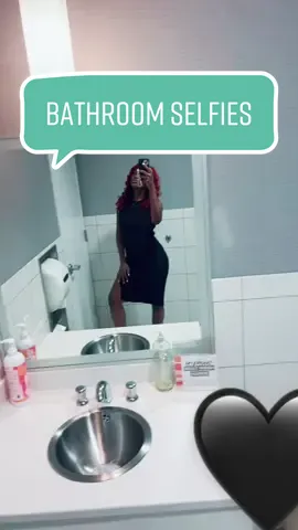 Heres a video of me feeling myself in the dirty bathroom 🤭🤷🏾‍♀️🖤 #OOTD #allblackeverything #makeupforsummer #motd 