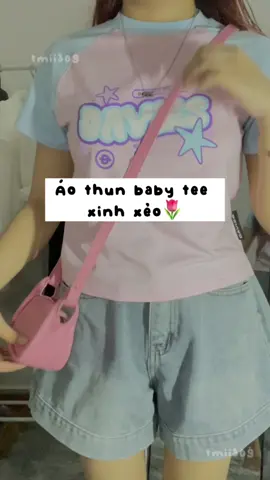 Áo baby tee siuu xinhh🌷 #babytee #davies #raymaasia #tmii309 