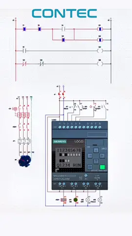 ARRANQUE DIRECTO DE UN MOTOR TRIFÁSICO CON PLC LOGO #tableroselectricos #ingenieriaelectrica #controlyautomatizacion #ingenieriaelectronica #motortrifásico #plc #escueladeingenieros #electronics #motormonofásico #ingelectronica 