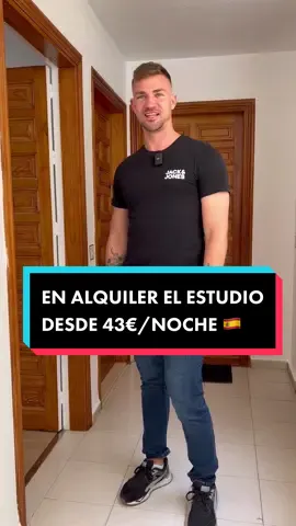 En alquiler un estudio a poca distancia del mar 🌊 Área del estudio es de 25 m2. Presio desde 43€/noche ☀️ #fypシ #españa #torrevieja #costablanca 