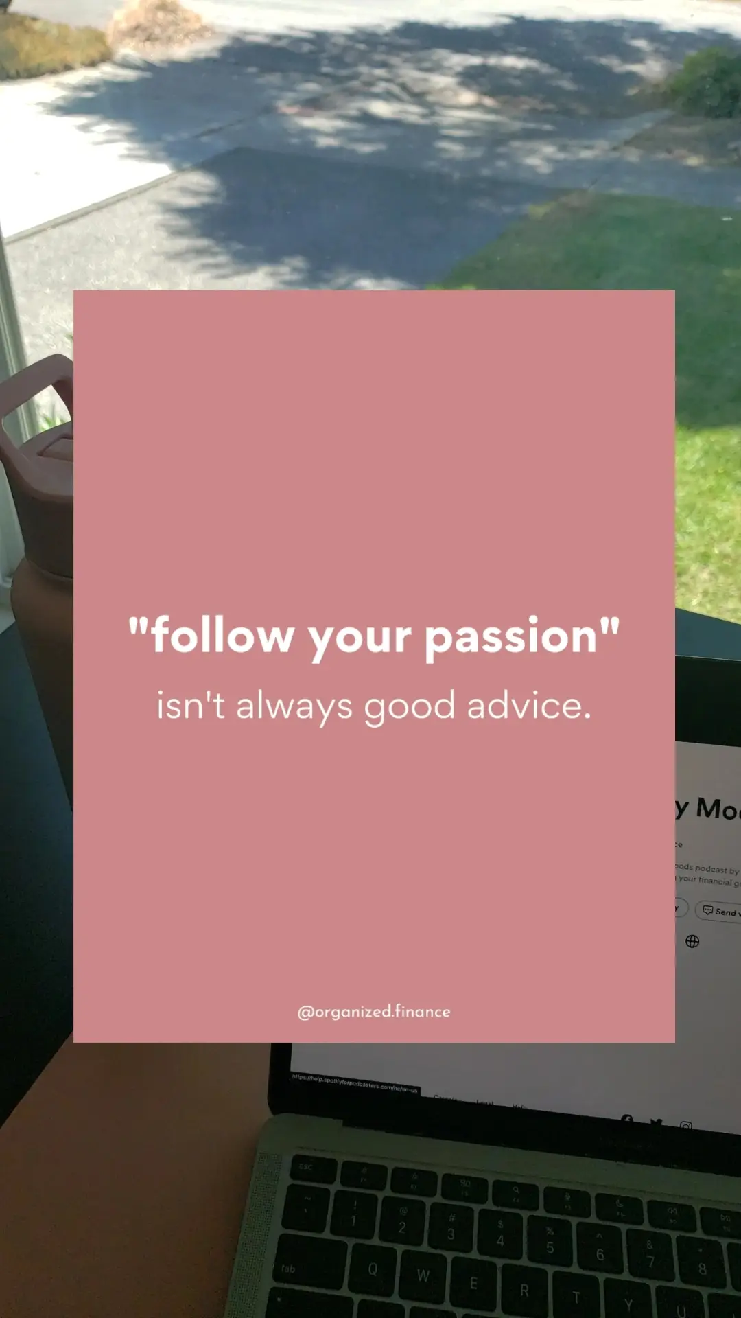 💭 Follow your passion or follow the money? What are your thoughts?  In high school, when we were tasked with figuring out what we wanted to do with the rest of our lives (yikes), counselors would often advise: “Follow your passion! The money will come!”  For me, college & career decisions weren't about passion, but about stability & peace of mind:  ⏳ I wanted to study skills that would stay relevant for decades  💸 I wanted to maximize my salary while minimizing tuition paid  ~  Here’s why I don’t think “follow your passion” is always the right advice for young people:  1️⃣ You may not know what your passion is  I think it’s unreasonable to expect a 17-yo to have done enough exploring & experimenting to know what their passion is. And if you’re making a college decision based on that, 4 years of your life + $100k in tuition is a hefty price to pay for the wrong decision.  2️⃣ Following your passion is a privilege  Not everyone can afford to follow their passion. Many young people need to think about how to support their families and their future selves. Many don’t have a financial cushion to fall back on if their passion fails to put bread on the table.  3️⃣ You run the risk of ruining your passion by making it your job  When you put pressure on yourself to monetize your passion, it might start feeling more like a chore (I've experienced this firsthand).  4️⃣ Following the money & enjoying your passion aren’t mutually exclusive  If you pick wisely, you can find a career that:  *allows you to save/invest for early retirement AND  *gives you time to explore your passions  As a software engineer, I feel well-compensated, have peace of mind, AND have free time to explore my interests.  5️⃣ Realistically, the money might not follow  Maybe you’ll be making bank a few months into your music career…or maybe you won’t. Following your passion is good as long as you have a realistic understanding of both possibilities & are prepared to find a way to support yourself if the money doesn’t follow.  #goals #personalfinance #finance #womenwhoinvest #investing #invest #investingforbeginners #millenialmoney #travel #creditcards #points #richlife #save #womenandmoney #budget #budgettools 