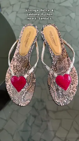 Vintage Dolce&Gabbana Snakeskin Heart Sandals 🐍❤️#vintagedolcegabbana #dolceandgabbana #vintageheels #kittenheels #chanelheels #vintagechanel #designerheels #sourcing #vintagechanelheels #matildadjerf #matildadjerfstyle 