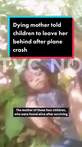 The mother of the four children found alive 40 days after a deadly plane crash told them to leave her behind - as she lay dying from her injuries #colombia #tiktokcolombia  #colombiarescue #junglerescue #colombianews #c4news 