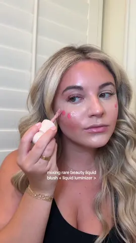 if you aren’t mixing happy & enchant wyd 🧐 #blushcombo #makeupcombo #rarebeauty #liquidblush #liquidhighlighter #makeuphacks #makeupsecret 